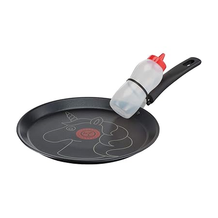 Tefal Creative Edition Einhorn Crepepfanne/Pfannkuchenpfanne 25 cm, Crepes Pfanne Induktionsgeeignet, Antihaftbeschichtet, Pf