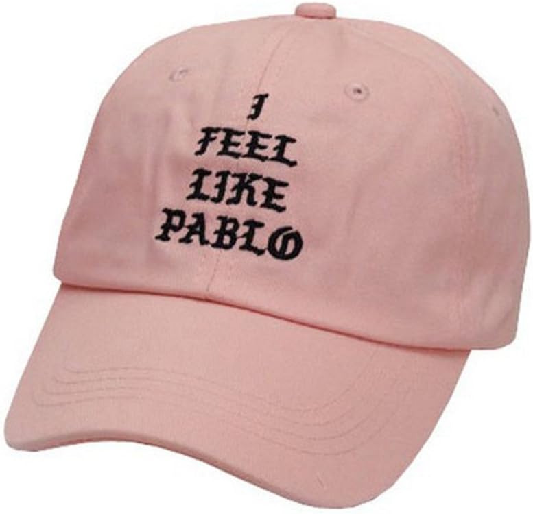Dad Hat, I Feel Like Pablo Cap,The Life of Pablo Baseball Cap,Adjustable Strap Cotton Summer Hats for Women Men-Pink