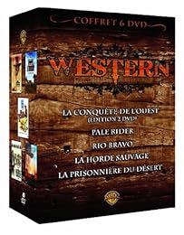 Coffret Western - La Conquête De L'ouest + Pale Rider + Rio Bravo + La Horde Sauvage + La Prisonnière Du Désert - Pack