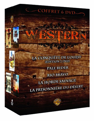 Coffret Western - La Conquête De L'ouest + Pale Rider + Rio Bravo + La Horde Sauvage + La Prisonnière Du Désert - Pack