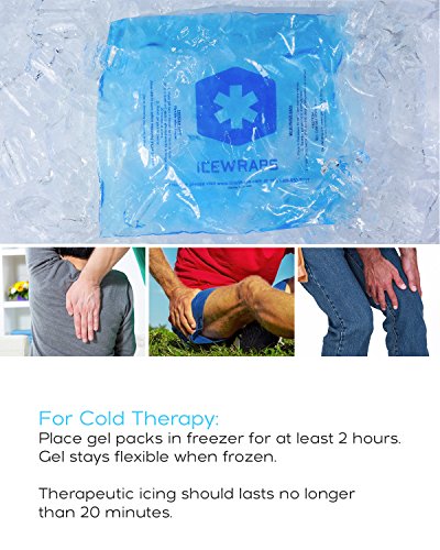 Blue 10x12 Gel Pack Reusable Large Ice Pack, Microwavable Hot Pack, Cooling Pad, Pain Relief First Aid by IceWraps - Thumbnail 5