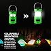 Camping Light Solar Rechargeable Collapsible LED Camping Lantern Flashlight with COMPASS, Portable Water Resistant Outdoor Survival Lamp for Hiking Fishing Hiking Camping Emergency