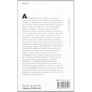 Relatos de viajes en la literatura griega antigua / Tales of Trips in the Ancient Greek Literature (Spanish Edition)