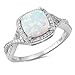 Oxford Diamond Co Infinity Style Twisted Prong Cubic Zirconia and White Opal .925 Sterling Silver Ring Size 10