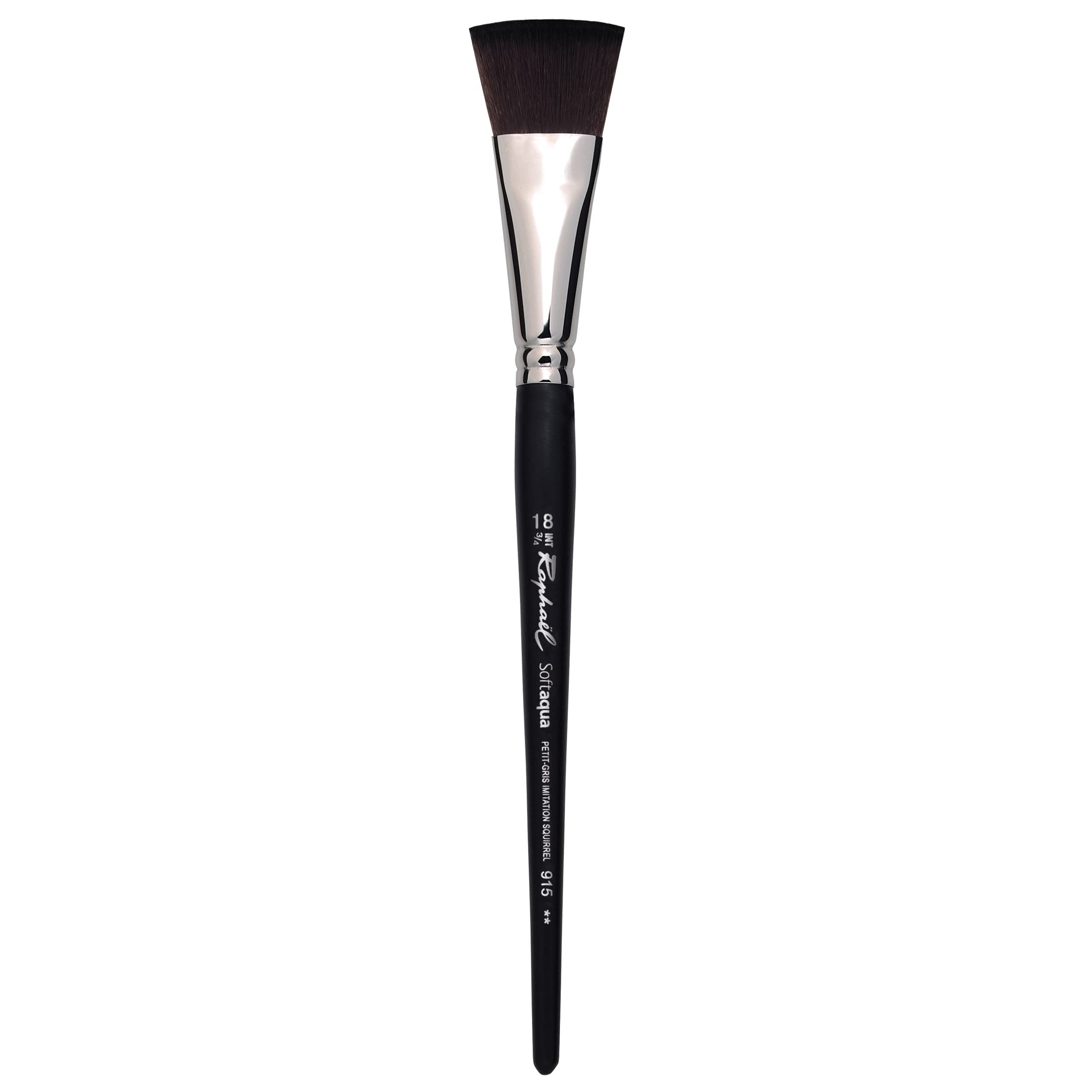 Raphael SoftAqua 915 Synthetic Squirrel Watercolor Brush, Flat, 18