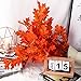 4Pack Artificial Maple Leaves Stems Autumn Leaves Fall Leaves 38