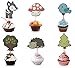 24Pcs Woodland Creatures Theme Cupcake Toppers Forest Animals Friends Cake Toppers Picks For Birthday Wedding Party Decor