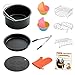 LATTCURE Air Fryer Accessories 11 PCS fit 4.2 qt to 5.8 qt, 8 Inch for 5.8 qt XL Air Fryer, Suitable for Philips, Cozyna, GoWise, and Power Air Fryer