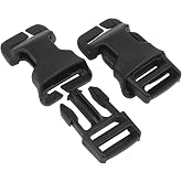 2pcs 2.5CM QASM Quick Attach Surface Mount Buckle Tactical Mil-spec MOLLE PALS Webbing Hunting Vest Modular Attachment Point