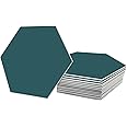 Avant Decor | 30 Tiles | Stone Composite Hexagon Solid Color | Peel and Stick Kitchen Backsplash Tiles | Stick On Wall Tiles | Easy DIY Installation | 6” x 6.9”