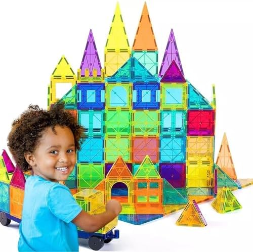 Magnetic Tiles Jasonwell 57PCS Building Blocks Set For Boys Girls