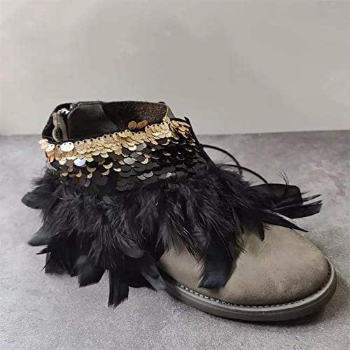 feather boots