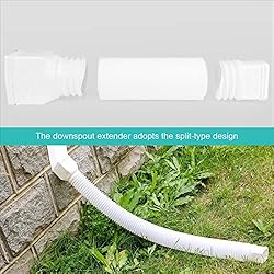 PXCAYFF 2 Pack Rain Gutter Downspout Extensions