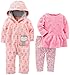 Simple Joys Baby Girl's Playwear Sets Sleepwear, Pink Owl, 6-9 months