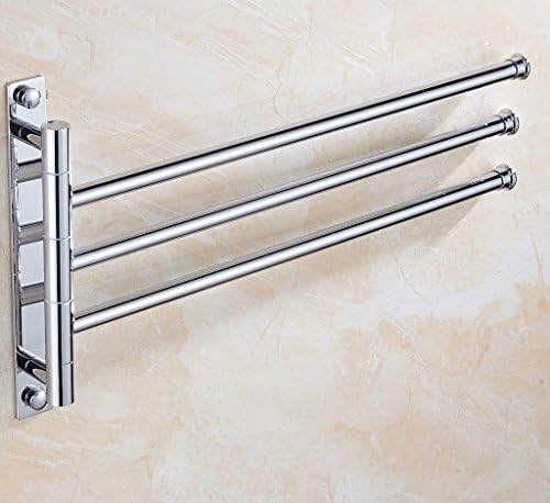 XOGOLO Swivel Towel Bar, 3-bar for Bathroom / Home Improvement Multi Function Pivoting Hangers, Polished Chrome, Solid Brass - 275, Ideas for Hotel/Motel/Home