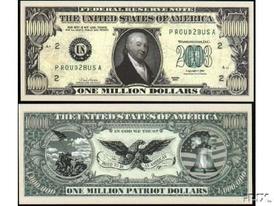 (100) Patriot Million Dollar Bill