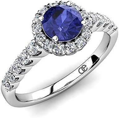 Moncoeur Ring Violette Tanzanite + Women Engagement Rings 925 Sterling Silver + Tanzanite Wedding Bands + Promise Rings For Women + Swarovski Promise Rings + Perfect Fit + Luxury Gift Box