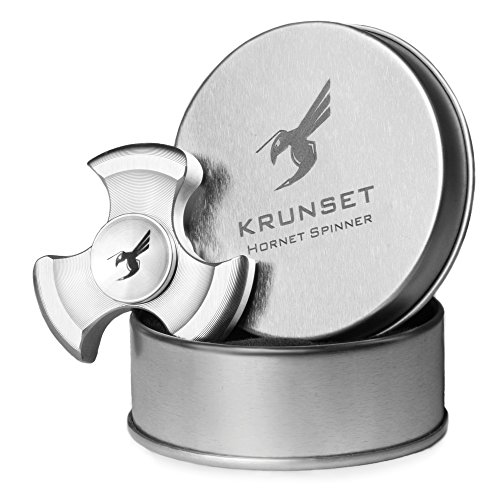 Hornet - Premium Metal Fidget Spinner - High Speed Tri Spinner 4-6 min Premium Fast Silent R188 Bearing - Top Quality and Cool Design - Gift Box