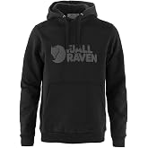 Fjallraven Logo Men's Round Neck Sweatshirt - Relaxed Fit | Organic Cotton, Kangaroo Pocket, Drawstring Hood, Logo Print