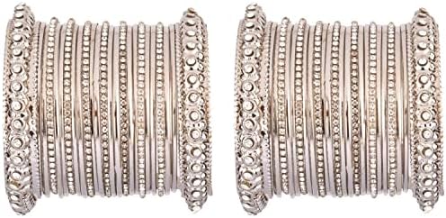 Amazon.com: I Jewels Silver Oxidized Indian Wedding Bollywood