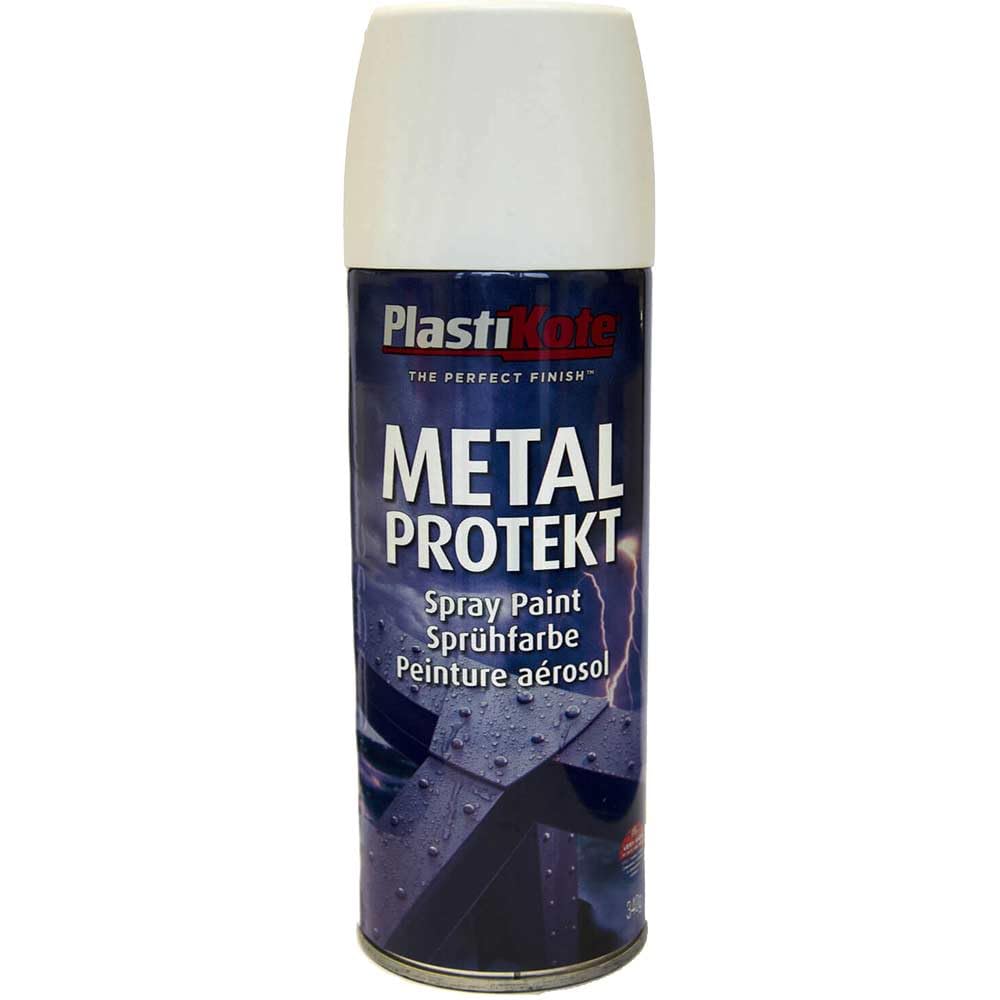 Plasti-kote 1287 400ml Metal Protekt Satin - White
