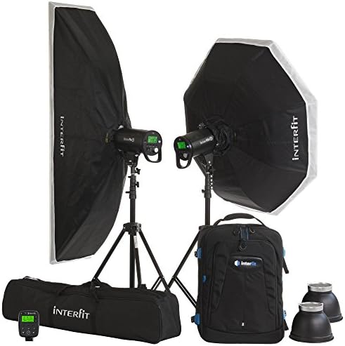 Interfit S1 500Ws HSS TTL AC & Battery Off-Camera Flash Foldable Softbox Kit with CANON Remote INTS1C2K1