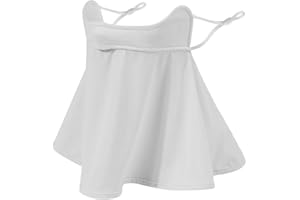 WRELS UPF 50+ Unisex Breathable Cooling Face Cover Sun UV Protection Earloop Neck Gaiter Scarf for Summer Outdoor Activities