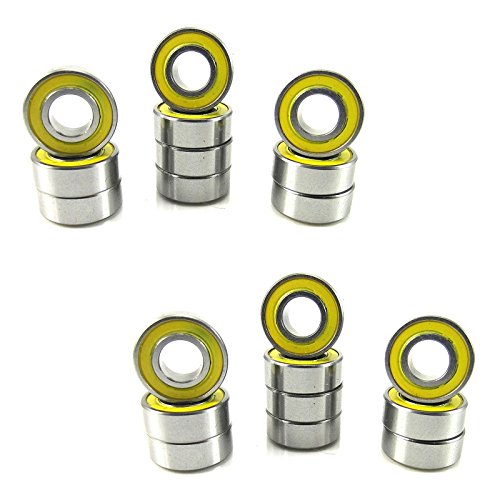 Traxxas 5116 5x11x4mm Replacement Precision ABEC 3 Ball Bearings MR115-2RS-YE (20)