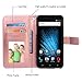 BLU Vivo XL2 Case, Harryshell(TM) Kickstand Flip PU Wallet Leather Protective Case Cover with Card Slot & Wrist Strap for BLU Vivo XL 2 V0070UU (B-4)