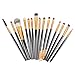 AOOK 15 pcs Makeup Brush Set Tool Makeup Cosmetic Set Synthetic Makeup Brush Set