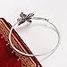PANGRUI Exquisite Dragonfly Charm Bracelet Abalone Shell Bangle Cuff Antique Silver