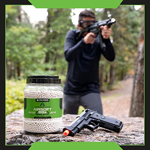 Aim Green Biodegradable Airsoft BBS, PremiumGrade 6mm Airsoft BBS, 0.
