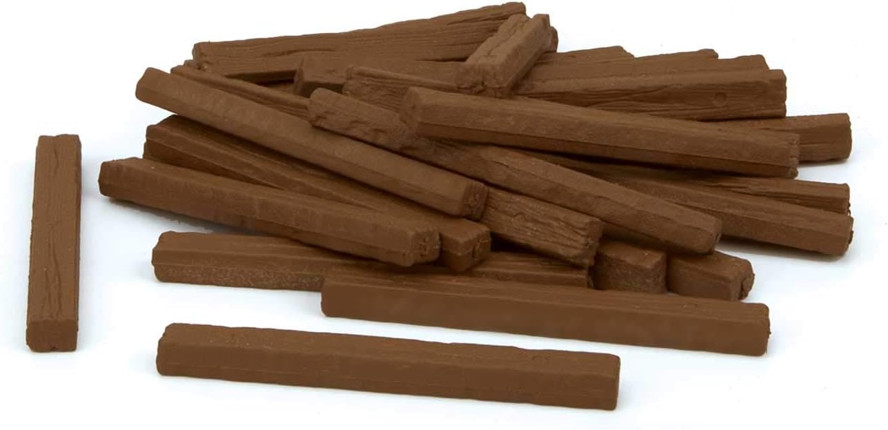 WalthersSceneMaster HO Scale Railroad Ties (Unpainted Plastic Kit) 30-Pack