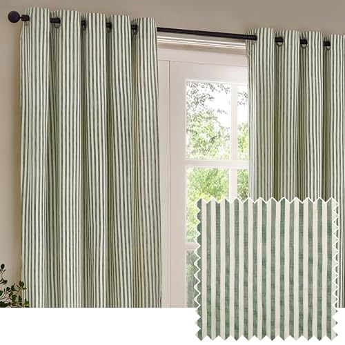 Yard Hebden Eyelet Curtain Pair (Forest, 229 x 137 cm)
