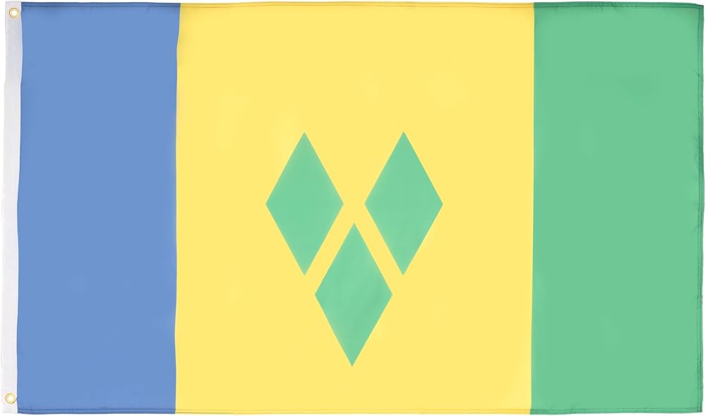 AZ FLAG Saint Vincent Flag 2x3 ft 100D Polyester with 2 Brass Grommets