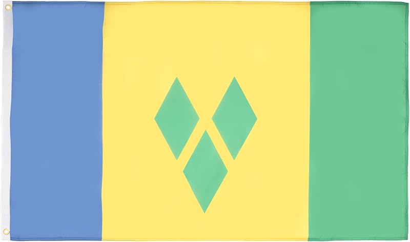AZ FLAG Saint Vincent Flag 2x3 ft 100D Polyester with 2 Brass Grommets