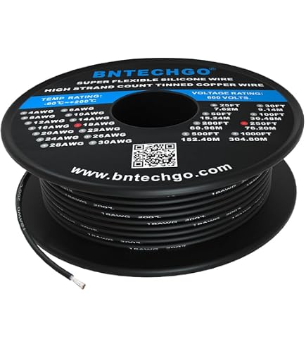 Câble Silicone AWG22 4 Couleurs | Haute Température | Pour Imprimante 3D Nema17