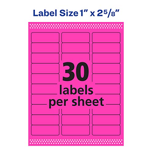 neon address labels
