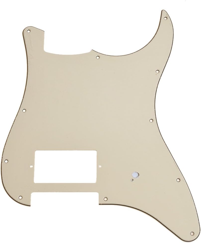 New Beige PVC Electric Guitar Pickguard,3 Ply11 hole For