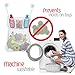 Bath Toy Organizer with Hooks - 13X18 Large Bath Toys Holder - Mesh Bath Toy Storage for Baby, Kids - Bath Organizer with Multi Pockets, Strong Suction Hooks, 3M Stickers - Mold Free, Quick Dry