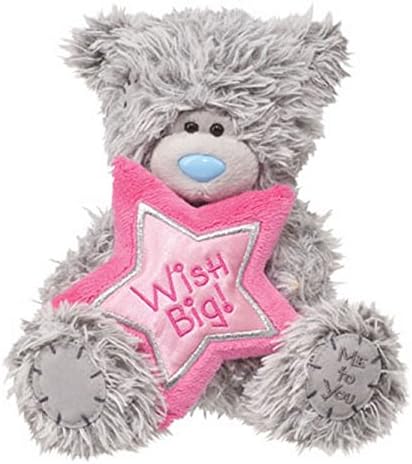 Douglas Cuddle Toys 6'' Plush TATTY TEDDY Birthday Bear Pink Star ~NEW~