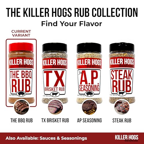Killer Hogs The BBQ Rub, Championship Barbecue Grill and Smoking Seasoning, Spice Blend for Beef, Steak, Ribs, Burgers, Pork, and Chicken, 5 lb Bag