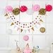 Best 28 Pcs Party Decorations Kit for The Occasion like Baby Shower,First Birthday,Bridal Shower,Pink and Gold Party etc to Help You Set an Unforgettable Scene,4-In-One Party Supplies