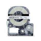 Absonic Tape Cassette Replacement for EPSON LabelWorks LW-400 LW-500 LW-600P LW-700 LW-900P LW-1000P LC-5WBN9 (3/4
