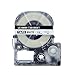 Absonic Tape Cassette Replacement for EPSON LabelWorks LW-400 LW-500 LW-600P LW-700 LW-900P LW-1000P LC-5WBN9 (3/4" x 26', 18mm x 8m, Black on White)