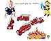 4 Cars in 1 Set Die - Metal Playset Toy Vehicle Models - Diecast Fire Truck Toy Emergency Vehicles - Mini Model Playset Preschool Learning Toys Set for Boys Kids