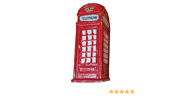 Imán Nevera Caja de Teléfono Roja de Londres - Recuerdo Británico de Inglaterra Reino Unido