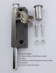 FIREFLYWEB Spring Loaded Latch pin Black Heavy Duty