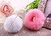 LOVEF Fashion 6 Pcs Sweet Rabbit Faux Fur Fluffy Ball Pom Pom Scrunchies Elastic Ponytail Holder hair rope hair accessories