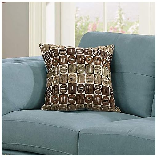 Poundex Bobkona Zenda Velvet 2 Piece Sofa and Loveseat Set, Hydra Blue